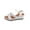 White, variant on THDHVS Wedge Sandals for Women,Women's Sandals,Women's Fashion Shoes Spring New Beach Leisure Thick Bottom Wedge Sandals White 6.5