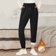 thumbnail image 2 of Pantalones deportivos de felpa Gibobby para mujer color negro L, 2 of 4