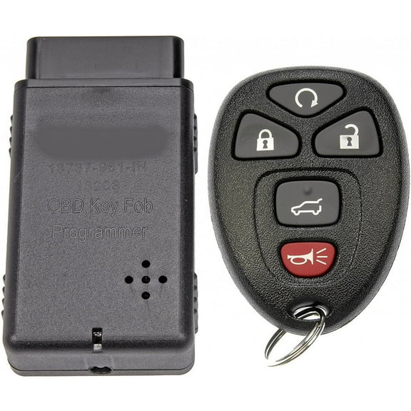 KarParts360 For Buick Enclave 2011 12 13 14 2015 Keyless Remote | With Batteries | 5-Button | Black | Standard Grade | Replacement For 15913415, 20869053