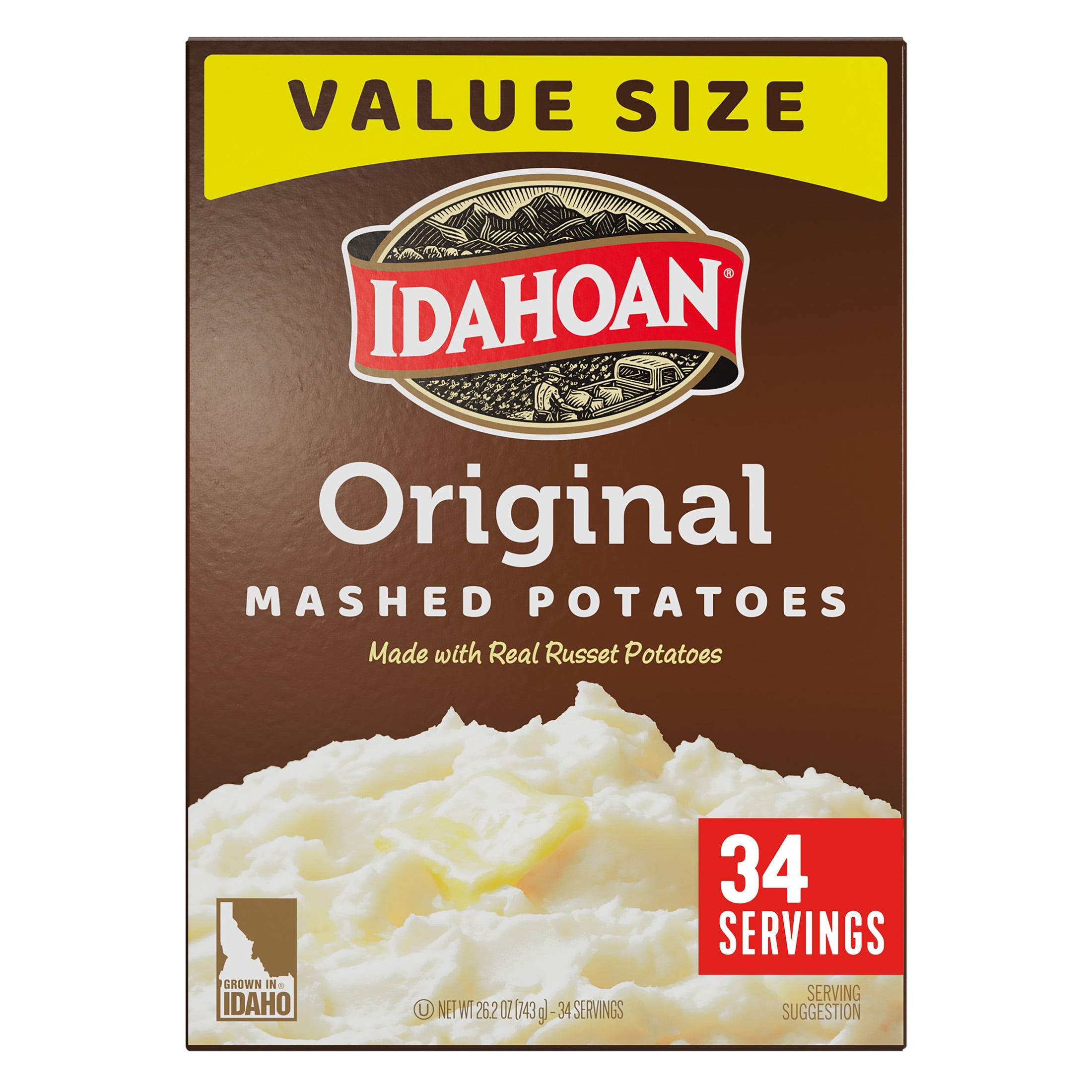 (8 pack) Idahoan Original Mashed Potatoes, 26.2 oz Box