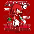 thumbnail image 2 of Men's Sonic the Hedgehog Knuckles Is My Valentine  Graphic T-Shirt, 2 of 5
