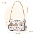 thumbnail image 3 of FORMRS Womens Shoulder Bag with Chain Strap Clutch Purse Cute Tote Handbag, Red Nordic Christmas House, 3 of 7