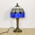 thumbnail image 6 of YingYouFu Art Stained Glass Table Lamp, Decorative Bedside Nightstand Light, Style Mosaic Lamp for Living Room Bedroom Home Furniture, 6 of 9