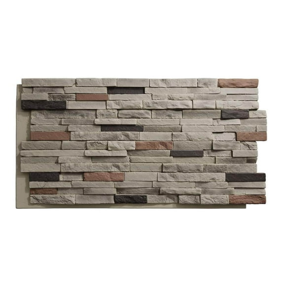 Everstone Eldorado Faux Stone 48 in. x 25 in. Polyurethane Siding