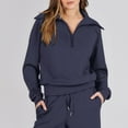 thumbnail image 4 of MSJUHEG 2 piece outfits for women,casual outfits for women,two piece sets for women,Two Piece Outfits Set Wide Leg Sweatpant Set Tracksuit,2 piece sets for women fall,workout sets for women Navy XL, 4 of 6