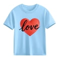 thumbnail image 1 of hengsof T-shirt Basique à Manches Courtes et Col Rond pour Enfants, 1 of 3