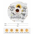 thumbnail image 6 of 13 Inch Round Placemats Set of 4, Sunflowers Non Slip Heat Insulation PP Table Mats, Farmhosue You Are My Sunshine Wooden Grain Washable Place Mats for Kitchen Dining Party Table Decor, 6 of 7