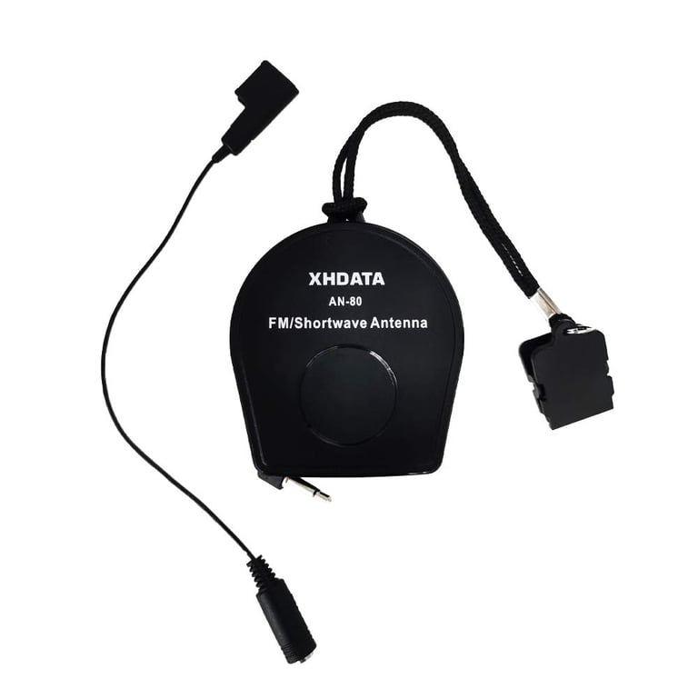 XHDATA AN-80 Shortwave Reel Antenna, 7M FM SW External Whip