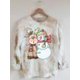 thumbnail image 1 of Sudadera de manga larga con estampado de muñeco de nieve y alces Tmvgtek Para estrenar, 1 of 2