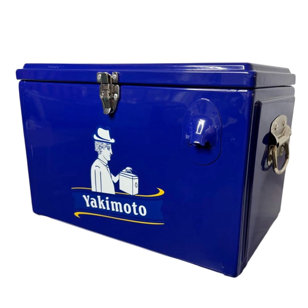 Yakimoto 20L Insulated Cooler Box With 4-Days Ice Retention, Portable Ice Chest -Reflex Blue, 35 Can Capacity, Lockable Metal Latches & Ergo Handle For Camping, Beach, Tailgating, Fishing