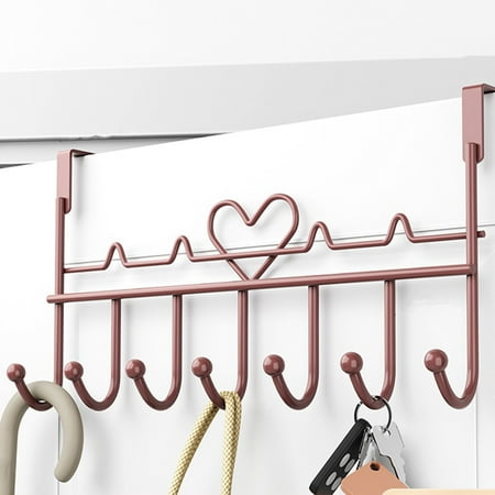 

Cailmei Household Hooks Behind The Door Bathroom Bedroom No Need To Punch Holes Hooks Towel Entrance Key Bag Hooks Extended Models Of Waterproofing Storage Shelves Rose Gold Free Size
