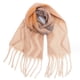 thumbnail image 1 of Bufanda cálida para mujer, chal colorido, suave y cómodo, elegante para clima frío, bufanda con estampado de ondas de color degradado con flecos, bufanda larga de moda, borlas de cola de, 1 of 5