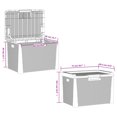 thumbnail image 4 of vidaXL Boîte de Rangement de Jardin Marron 125 L PP, 4 of 5