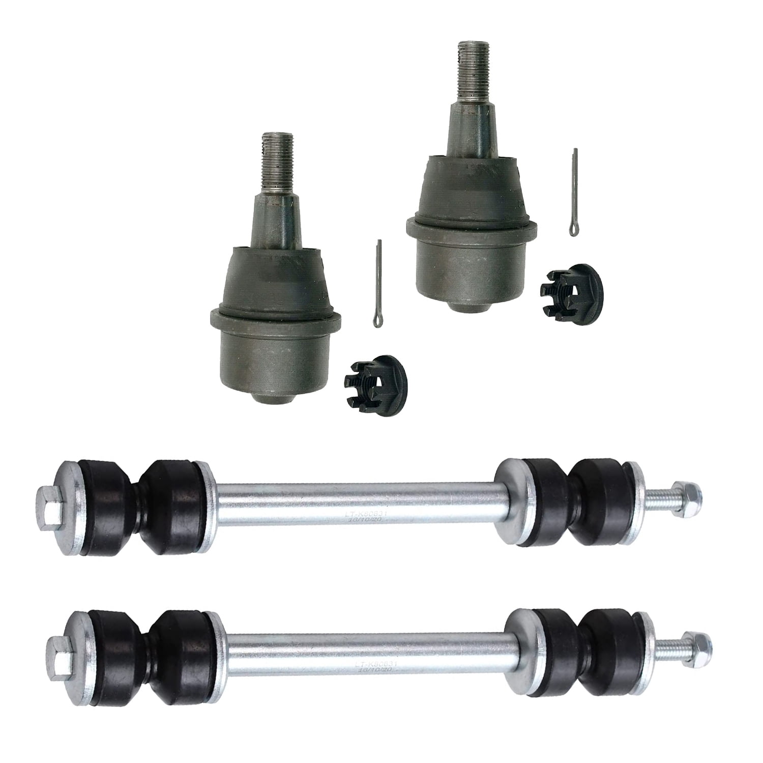 Detroit Axle - Front 11pc Suspension Kit for 2011-2019 Chevy Silverado GMC Sierra 2500HD 3500HD, 2 Upper Control Arms 2 Lower Ball Joints 2 Sway Bars 4 Outer and Inner Tie Rods 1 Idler Arm Replacement