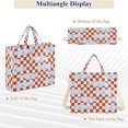 thumbnail image 6 of FORMRS Womens Corduroy Tote Bag Crossbody Shoulder Purse Handbag with Detachable Strap, Sardine Plaid Pattern, 6 of 7