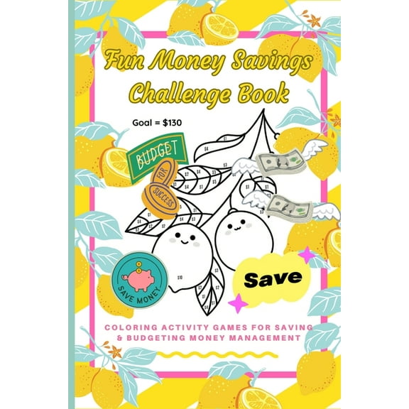 Fun Money Savings Challenge Book: Money Saving Activity Games for Budgeting & Savings, (Paperback)