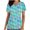 Sky Blue [2], variant on qucoqpe Easter Scrub Tops for Women Summer Fashion Casual Bunny Eggs Print V Neck Short Sleeve Workwear Uniform T-Shirts Graphic Tee