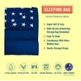 thumbnail image 3 of Wildkin Kids Original Sleeping Bag for Boys and Girls, Measures 57 x 30 Inches (Blue and White Stars), 3 of 6
