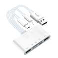 thumbnail image 3 of Adaptador USB OTG 5 en 1 Lector Ranuras para Tarjetas TF IPhone/iPad/Macbook Laptop, 3 of 5