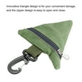 thumbnail image 4 of Unique Bargains Coin Purse Outdoor Triangle Wrist Bag Small Changes Wallet Case Green, 4 of 5