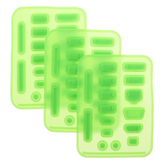 WHAMVOX 3 Sets of 16Pcs Computer Port Dust Plugs Covers for Laptop and Dirt and Debris