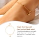 thumbnail image 4 of Tobillera de cadena ajustable Jumpingount Universal duradera estrella de mar geométrica accesorios de moda adornos pulseras de tobillo para niñas mujeres Ropa zapatos y accesorios Miscelánea Oro, 4 of 6
