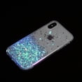 thumbnail image 5 of Luminous Case for iPhone XS Max, Glow in the Dark Fluorescent Glitter Case for Women Girls, Bling Sparkle Lightweight Slim Shockproof Protective Phone Cover for iPhone XS Max, White, 5 of 6