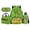 Green Dinosaur, variant on KUIFORTI Watermelon Capybara Boys School Bag Set 4 piece with Lunch Box Pencil Case Water Bottle Sleeve for Elementary Primary Middle School Students