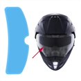 thumbnail image 3 of 1pcs Universal Motorcycle Helmet Waterproof Lens Film Sticker Helmet Film Anti Lens Visor A2X4, 3 of 6