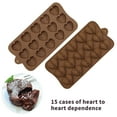 thumbnail image 5 of Coollooc Valentine's Day Chocolate Molds Silicone, Heart Silicone Mold, Chocolate, Soap, Candy, Crayons Gummy Candy Molds Silicone Shapes for Baking Resin Soap Wax Melts Ice Cube Jelly, 5 of 9