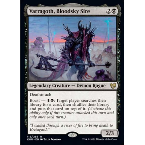 MtG Kaldheim Rare Varragoth, Bloodsky Sire #115