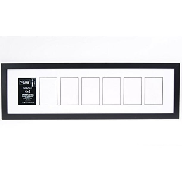 Creative Letter Art [10x36 7 Opening Glass Face Black Picture Frame to