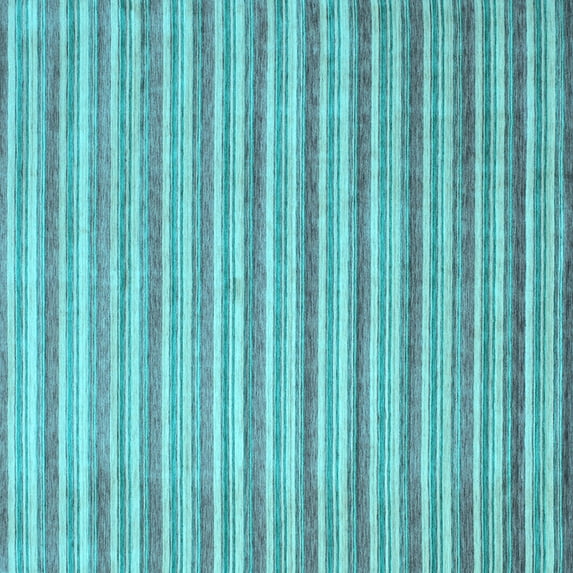 Ahgly Company Indoor Square Abstract Light Blue Contemporary Area Rugs, 8' Square