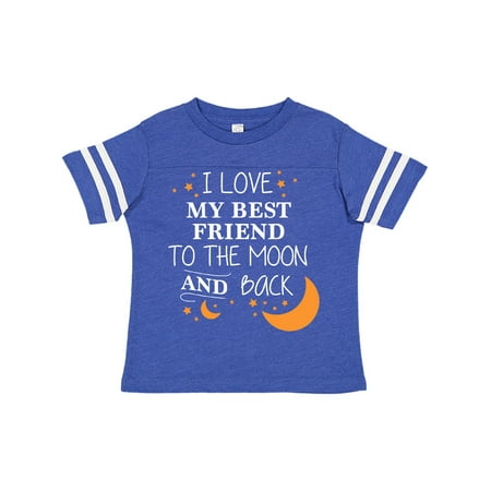 

Inktastic I Love My Best Friend To The Moon and Back Gift Toddler Boy or Toddler Girl T-Shirt