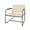 Natural Linen & Corten, variant on Whythe PU Leather Low Accent Chair 2.0 in Corten