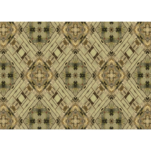 Ahgly Company Machine Washable Indoor Rectangle Transitional Red Brown Area Rugs, 5' x 8'