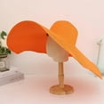 thumbnail image 3 of YEKEYI Oversized Beach Straw Hats for Women Floppy, Extra Large Sun Visor Hat Wide Brim Summer Roll Up Big Beach Hat Women Foldable, 3 of 6