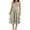 Green, variant on Gupgi Women Boho Floral Dress Spaghetti Strap A-Line Long Dress Beach Sundress