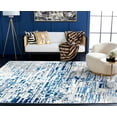 thumbnail image 4 of SAFAVIEH Jasper Brandt Abstract Overdyed Area Rug, Ivory/Blue, 10' x 13', 4 of 9