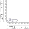 thumbnail image 5 of 1.89 CT 7.5MM Round Cut Lab Created Moissanite Diamond Engagement Wedding Solitaire Ring with Band 14K White Gold Over Sterling Silver (1.89 Cttw)- 6.5, 5 of 7