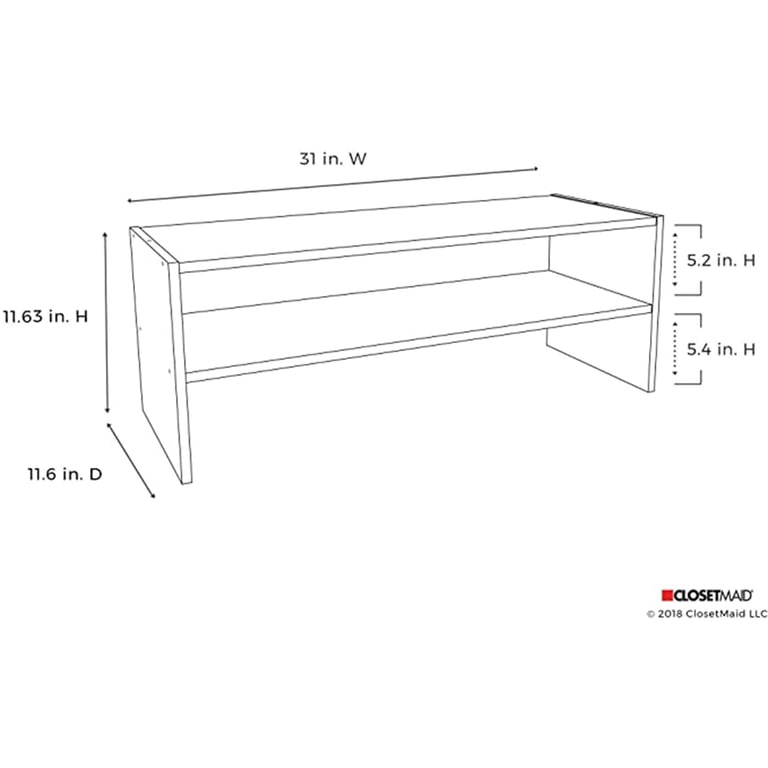ClosetMaid 31-Inch Wide Horizontal Stackable Organizer with