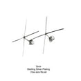 thumbnail image 2 of kurtrusly 2Pcs Claw Sterling Jewelry Setting Earring Making Lady Blanks Stud Silver Plated, 2 of 6