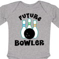 thumbnail image 4 of Inktastic Future Bowling Childs Bowling Boys or Girls Long Sleeve Baby Bodysuit, 4 of 5