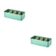 thumbnail image 3 of Caja de almacenamiento Naiovety plástico blanco Negro verde partición desmontable, 3 of 6