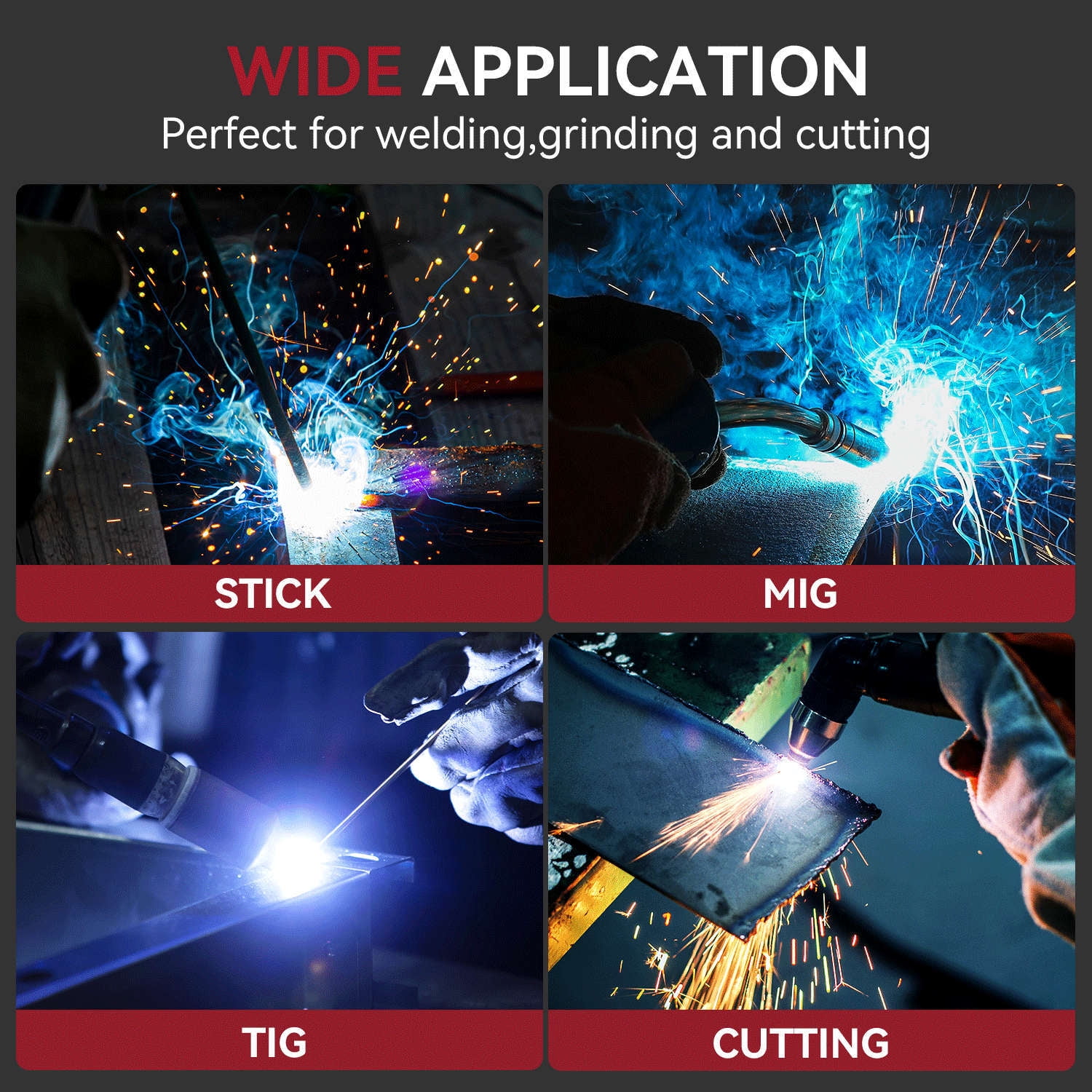 ARCCAPTAIN Top-Tier Optical Clarity Welding Helmet, 1/1/1/1 True Color Rating, Suitable For Tig/Mig/Arc Welding, Reduces Eye Strain