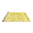thumbnail image 2 of Ahgly Company Machine Washable Indoor Rectangle Solid Yellow Modern Area Rugs, 2' x 5', 2 of 4