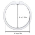 thumbnail image 4 of NOVELAR Plastic Shower Hooks, 12 Count 0.16 Inch Thick, Anti-Slip Design Prevents Curtains from Slipping, Multi-Functional for Hanging Towels and Robes, 4 of 7