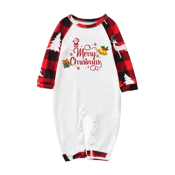 WCJM White Christmas Family Pajamas Matching Sets Merry Christmas Printed Home Clothes Pajamas Soft and Funny Christmas Pajamas