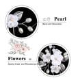 thumbnail image 3 of Horquillas para el cabello de boda, 5 piezas de horquillas para el cabello con flores para novia, accesorios para el cabello de boda, joyería nupcial, horquillas para el cabello con perlas p, 3 of 5