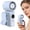 Blue, variant on Portable Clip-On Mini Fan, Hands-Free, Turbo Personal Handheld Fans Rechargeable W/ 4 Wind & LED Display, Pocket Size Summer Cooling Essentials for Travel/Eye Lash/Beach/Concert, Gifts for Women